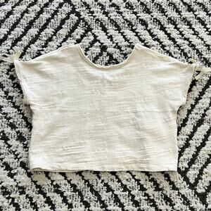 ZARA Cream Bow Top Size 3
